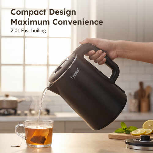 Prestige Digi Kettle 2.0 Litre with 4 Preset Modes| Live Temperature Display| Elegant Cool Touch Design| Auto-Cut Off and Dry Heat Protection| 360 Degree Swivel Base