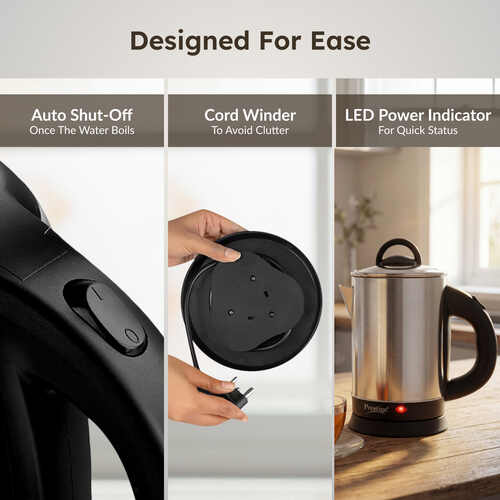 Prestige Stainless Steel 1350 Watts Electric Kettle - PKGSS 1.7