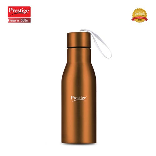 Prestige Thermopro PSWBC 11 Stainless Steel Water Bottle, 0.5L (Brown)