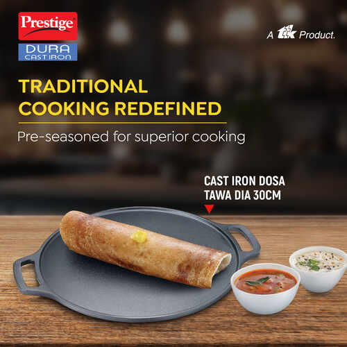 Prestige Dura Cast Iron Cookware Dosa Tawa