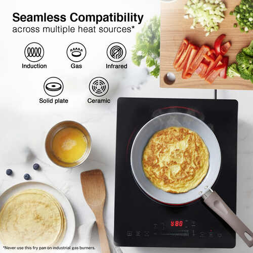 Prestige Ceraglide Duo Ceramic Coating Non Stick Aluminium Cookware Fry Pan Dia 22 cm (1.3 Litre)