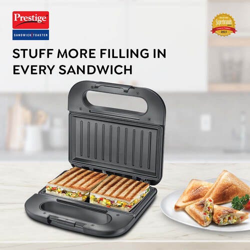 Prestige Sandwich Toaster With Fixed Grill Plates - PGDP 02