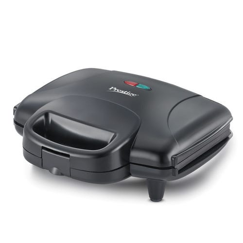 Prestige PGMFD 800 Watt Grill Sandwich Toaster | Non-Stick Grill Plates | Heat Resistant Bakelite Body | Auto Cut Off | Power & Ready Indicators | Easy to Clean | Black | 1Y Warranty | ISI Certified