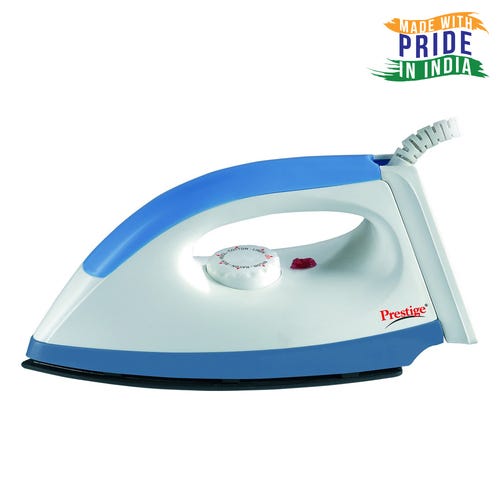 Prestige 1000 W PDI-02 Dry Iron  (Blue)