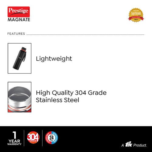 Prestige Stainless Steel Vacuum Bottle Magnate - 700Ml