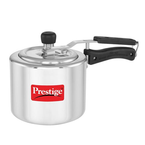Prestige Nakshatra Plus Svachh Aluminium Spillage Control Pressure Cooker (Silver)