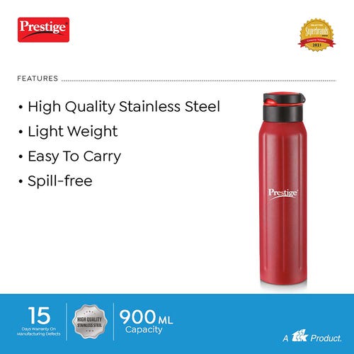 Prestige Single Walled Water Bottle PSSB 05 - 900 ML