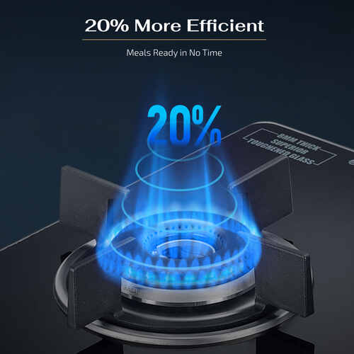 Prestige Efficia Convertible Hob Gold Series L P Gas Hob (Efficia 04 AI Gold with Glass Top, 4 Burners & Auto Ignition)