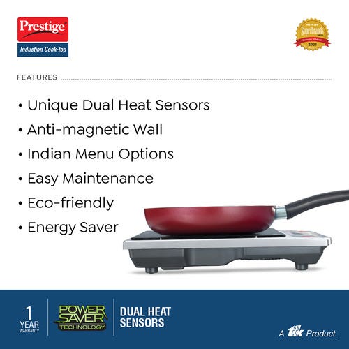 Prestige PIC 1.0 V2 1900 Watts Indian Menu Options Induction Cooktop