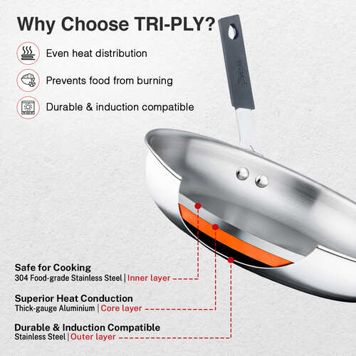Prestige Tri Ply Cute Fry Pan