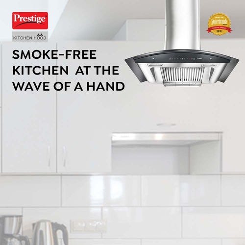 Prestige Oscar 900 KitchenHood - Baffle Filter - Powerful Suction - 1000m3/hr