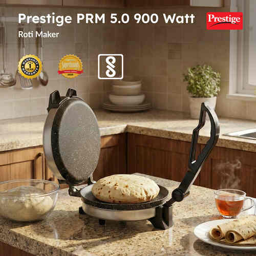 Prestige PRM 5.0 Roti Maker with Power Indicator, 900 Watts