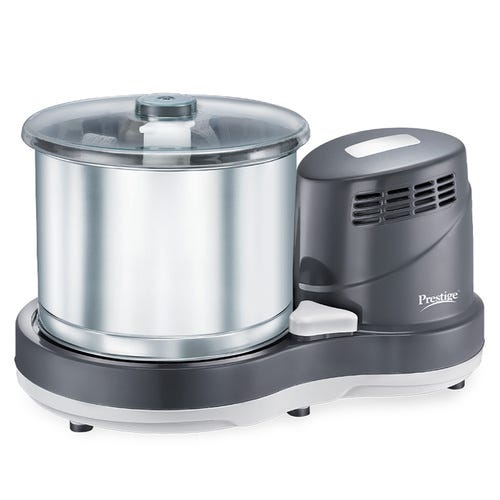 Prestige PWG 08 Wet Grinder with Stainless Steel Drum 200 W, 2 L (Black, Silver)