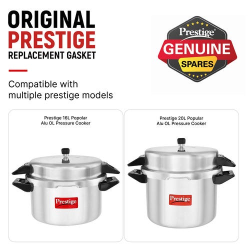 Prestige Aluminium Pressure Cooker Gaskets for 16 and 20 Litres Model