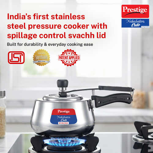 Prestige Nakshatra Cute Svachh Stainless Steel Pressure Cooker