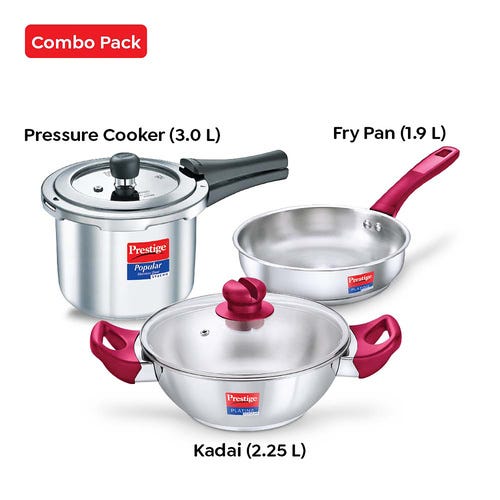 Prestige Popular Stainless Steel Combo