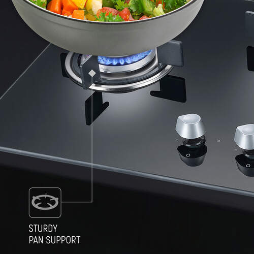 Prestige Marvella Hob Black Al  with Glass Top & Auto Ignition
