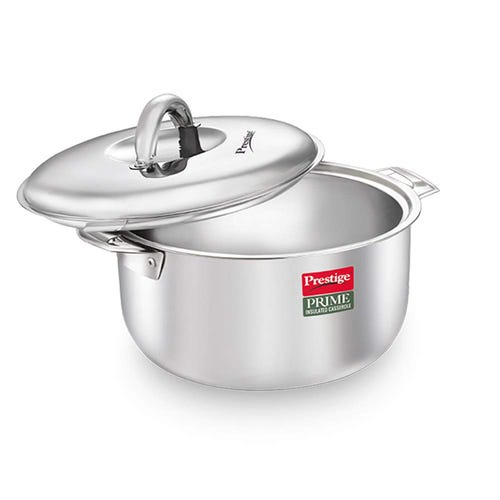 Prestige Prime Stainless Steel Insulated Casserole, Silver