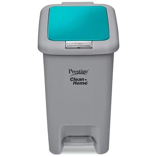 Prestige Prestige Clean Home Flip Bin 20 ltr Dual Plastic Dustbin (Grey)