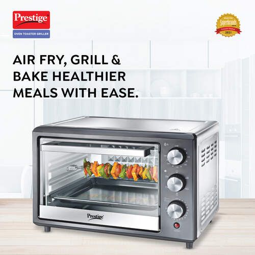 Prestige POTG 26 SS RC Oven Toaster Griller with Convection and Air Fryer Function