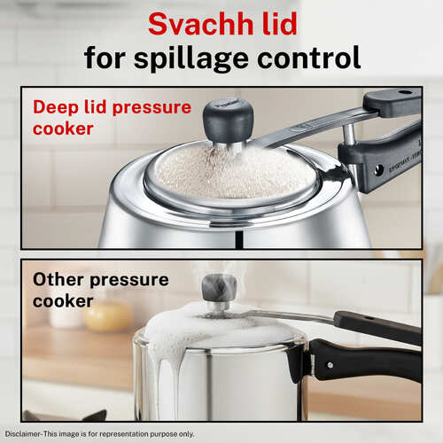 Prestige Nakshatra Cute Svachh Stainless Steel Pressure Cooker 2 L