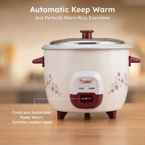 Prestige PRWO 1Liters Red Colour Rice Cooker