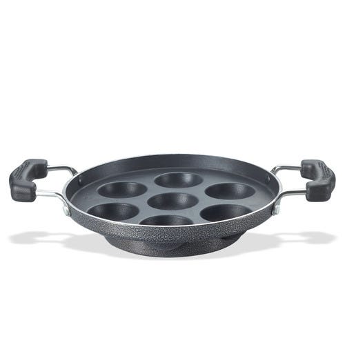 Prestige Omega Select Plus Teflon Coating Residue-free Cooking Round Base Paniyarakkal (Black)