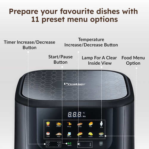 Prestige Crysta Chef Air Fryer 5.5 L