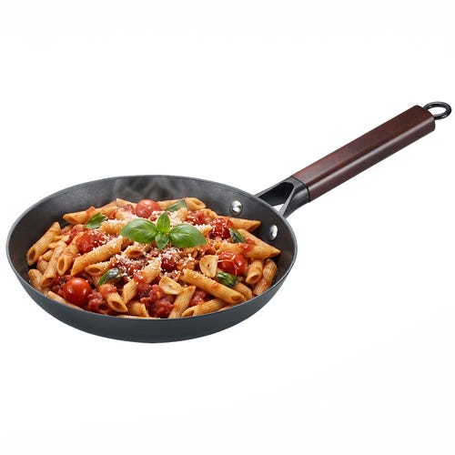 Prestige Castlite Patterned Enamel Coated Cast Iron Fry Pan 24cm/1.5L | High Heat Retention, Rust-Proof | Gas & Induction Compatible | Low-Oil Cooking | Stay-Cool Handle | Easy Clean | 15Y Warranty
