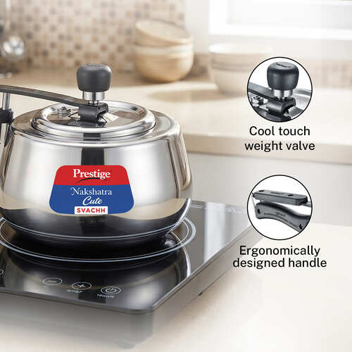 Prestige Nakshatra Cute Svachh Stainless Steel Pressure Cooker