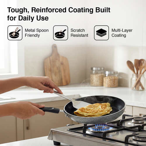 Prestige Omega Select Plus Teflon Non-stick Coated Fry Pan 20cm (Black)