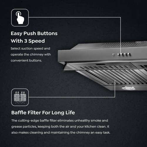 Prestige Slimline Kitchen Hood