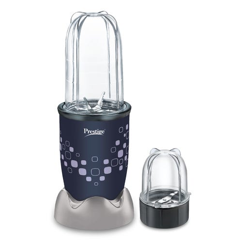 Prestige Nutri-Mate 400W Mixer Grinder|Compact Multipurpose Blender with 2 Jars & 3 Lids (Sipper, Storage, Sprinkle)|Dual Safety Interlock System|Ideal for Smoothies, Juices & Chutneys|1Y Warranty.