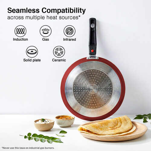Prestige Omega Marble Aluminium Non-Stick Cookware - Omni Tawa Dia 25Cm