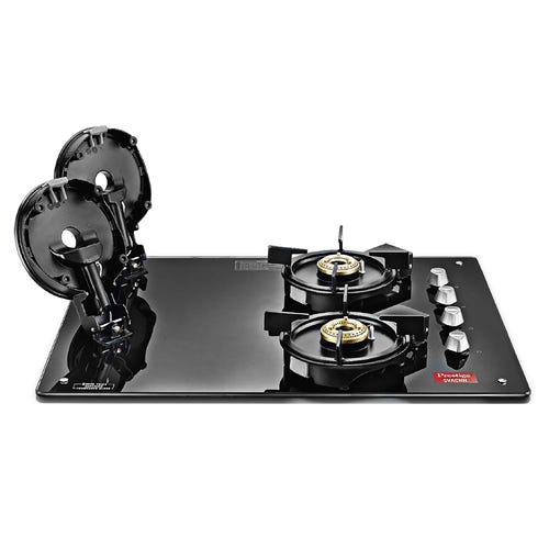 PRESTIGE SVACHH HOB ( PSVH-OZ AI ) (WITH TOUGHENED GLASS TOP MULTI SPARK IGNITION SYSTEM & 4 BRASS BURNERS)