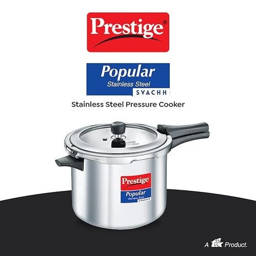Prestige Popular Svachh Spillage Control SS Pressure Cooker