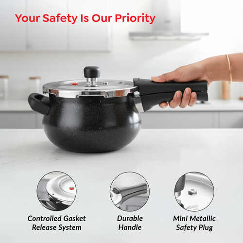 Prestige Deluxe Alpha Stainless Steel Pressure Cooker 4.0 L