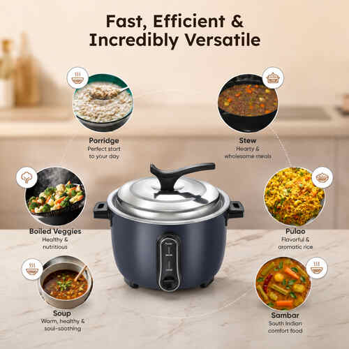 Prestige Delight Electric Rice Cooker (4.2 L Open Type, with Aluminium Cooking Pan - 2 Unit)