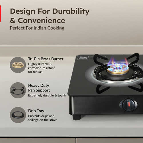 Prestige Royale Plus GT 02 Toughened Black Glass Top