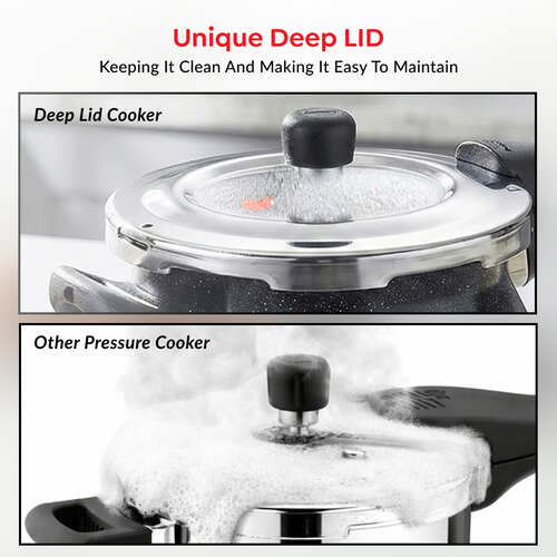 Prestige Deluxe Alpha Stainless Steel Pressure Cooker 4.0 L