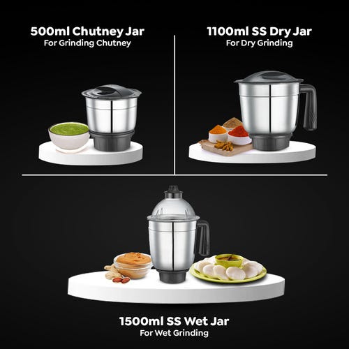 Prestige Atlas Plus 3 Jar 750 Juicer Mixer Grinder