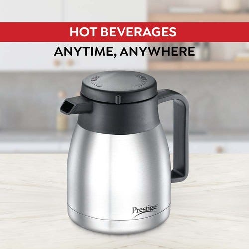 Prestige Thermo-pot PSCF 01 Stainless Steel Coffee and Tea Flask (Silver)