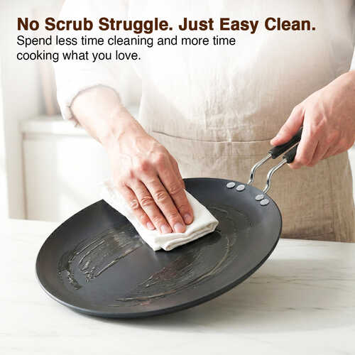 Prestige Hard Anodised Metal-Spoon Friendly Multi Tawa, 26cm (Black)