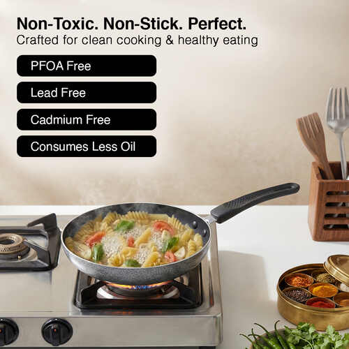 Prestige Omega Select Plus Teflon Non-stick Coated Fry Pan 20cm (Black)