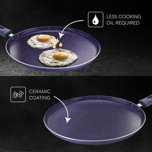 Prestige Ceraglide Ceramic Coating Non-Stick Aluminium Cookware Omni Tawa