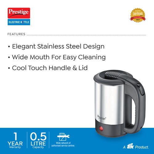 Prestige Electric Kettle PKTS 0.5 (0.5L with Concealed Element)