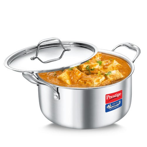 Prestige Tri Ply Splendid Casserole With SS Lid 24 cm