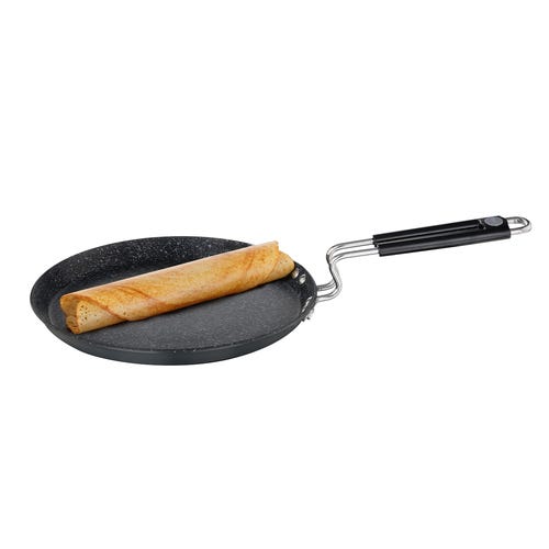 Prestige Durastone Hard Anodised 6 Layer Non-Stick Omni Tawa, (Black)