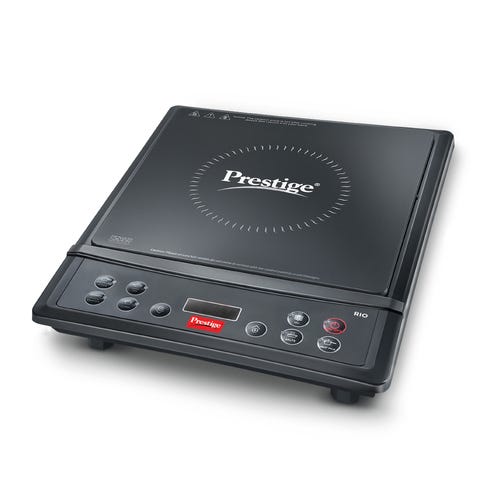 Prestige Rio ICT 1200W Induction Cooktop with Indian Menu Options (Black)