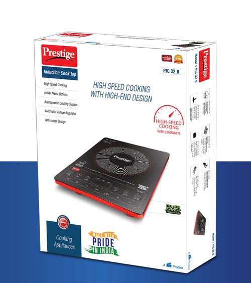 Prestige PIC 32.0 Induction Cooktop 2500W with Indian Menu Options (Red)